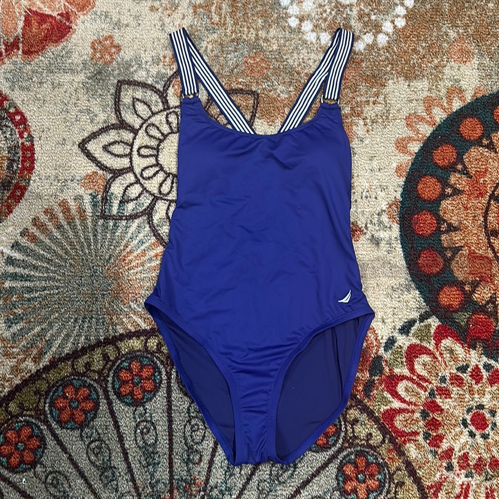 Nautica CrissCross One Piece Womens Small/Petite Size